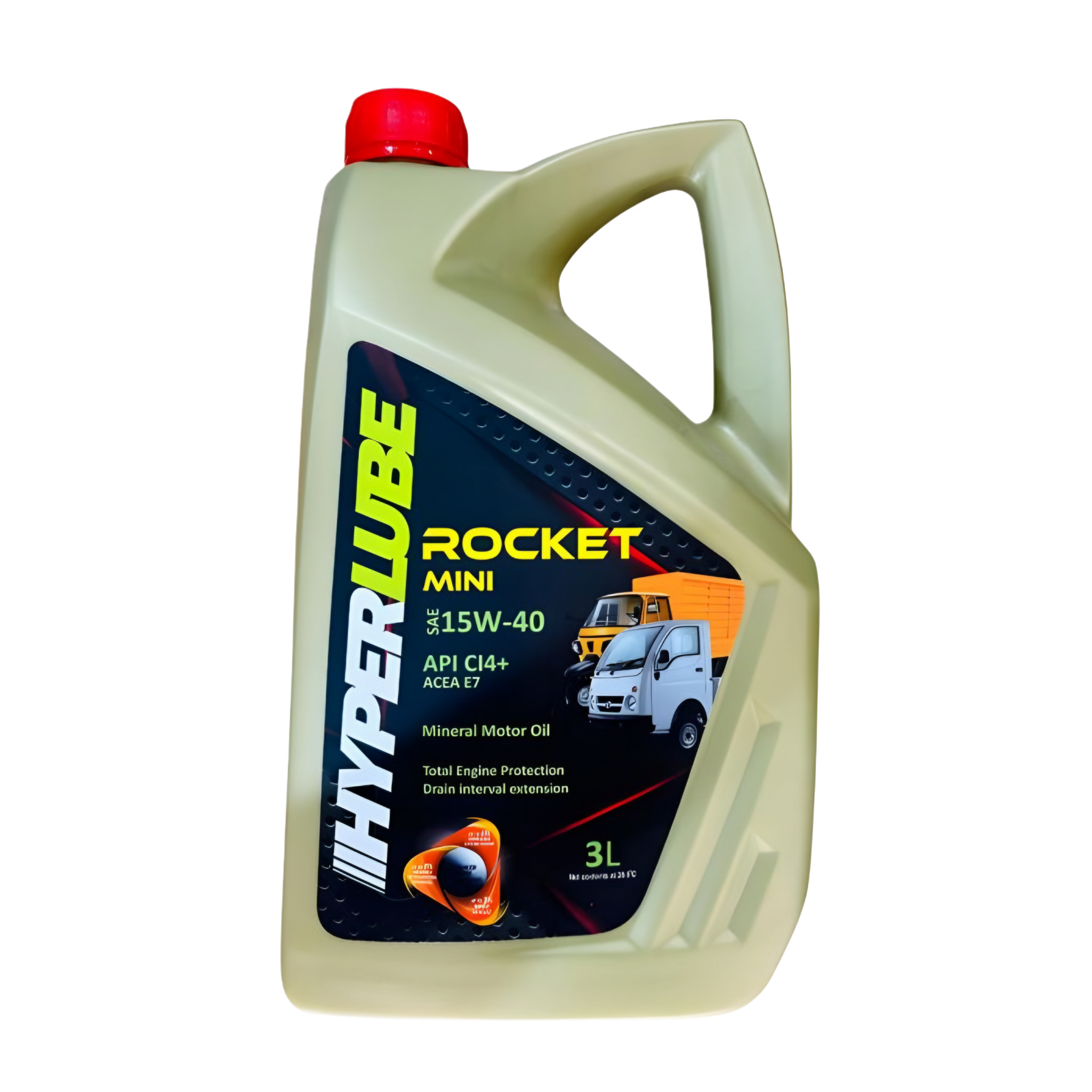 Rocket Mini 15w40 CI 4+ -3L front