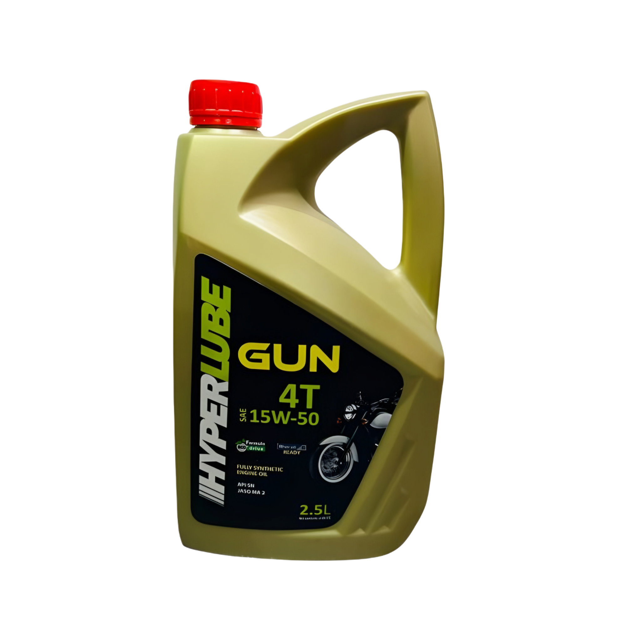 Fully Synthetic 4T Gun 15w50 SN+ - 2.5L front